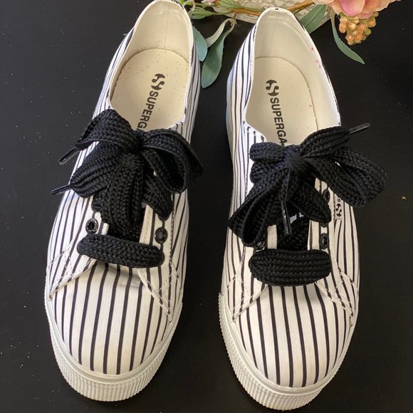 superga striped platform